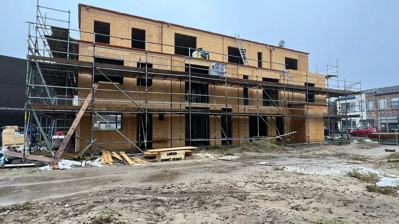 IJmuiden rijwoning staalframe staalframebouw