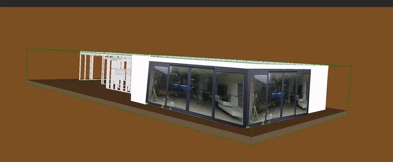 Staalframe aanbouw